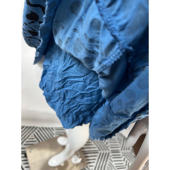 Testament Spaghetti Stap Ombre Sun Dress Size Medium Blue Cotton Blend - Picture 10 of 16